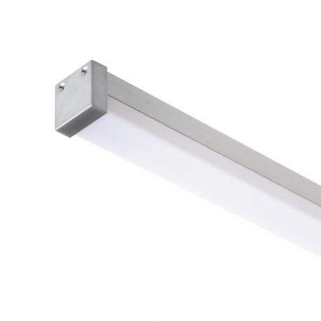 LED PROFILE D natynkowy 1m aluminium/akryl mleczny