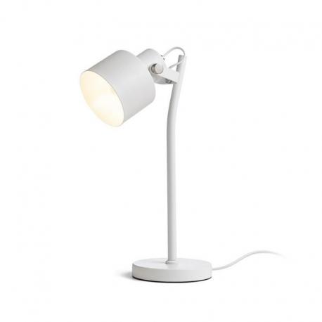 CELEIA stołowa biała matowa  nikiel mat 230V LED E27 11W