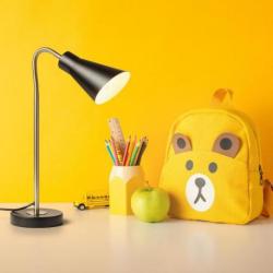 ANIKA stołowa czarna matowa  nikiel mat 230V LED E27 15W