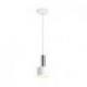 GIULIA 12 wisząca biała chrom 230V LED E27 11W