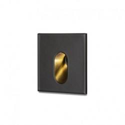 MEMPHIS SQ wpuszczana w ścianę czarna 230V LED 3W 60° 3000K