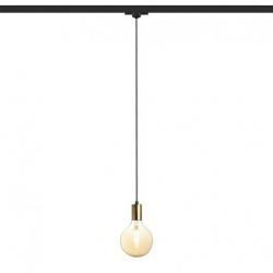 ARAQ do 3-faz. szyny wisząca  mosiądz szczotkowana/czarna 230V LED E27 15W