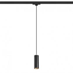 MAVRO do 3-faz. szyny wisząca czarna/złota 230V LED 12W 38° 3000K