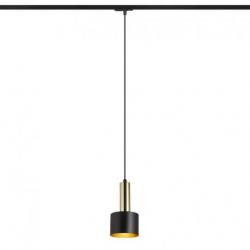 GIULIA 12 do 1-faz. szyny czarna/złoto-brązowa mosiądz 230V LED E27 11W