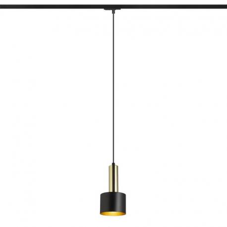 GIULIA 12 do 1-faz. szyny czarna/złoto-brązowa mosiądz 230V LED E27 11W