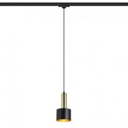 GIULIA 12 do 3-faz. szyny czarna/złoto-brązowa mosiądz 230V LED E27 11W