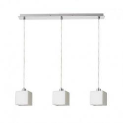 DADOS III 60 wisząca  szkło opalowe/nikiel mat 230V LED E27 3x11W