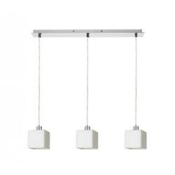 DADOS III 60 wisząca  szkło opalowe/chrom 230V LED E27 3x11W