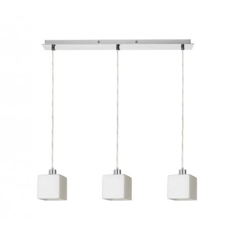 DADOS III 60 wisząca  szkło opalowe/chrom 230V LED E27 3x11W