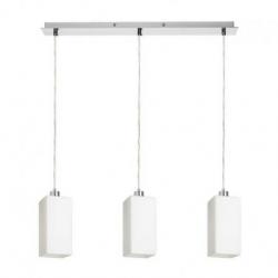 LIZ III 60 wisząca  szkło opalowe/chrom 230V LED E27 3x15W