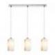 LIZ III 60 wisząca  szkło opalowe/chrom 230V LED E27 3x15W