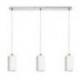 LIZ III 80 wisząca  szkło opalowe/nikiel mat 230V LED E27 3x15W