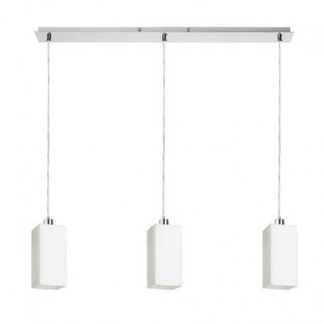LIZ III 80 wisząca  szkło opalowe/nikiel mat 230V LED E27 3x15W