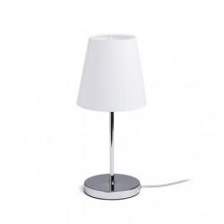 NYC/CONNY 15/15 stołowa  Polycotton biała/chrom 230V LED E27 11W
