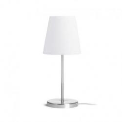 NYC/CONNY 15/15 stołowa  Polycotton biała/nikiel 230V LED E27 11W