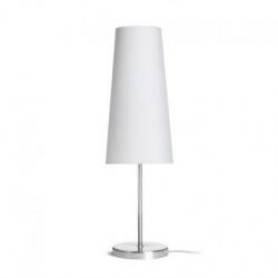 NYC/CONNY 15/30 stołowa  Polycotton biała/nikiel 230V LED E27 11W