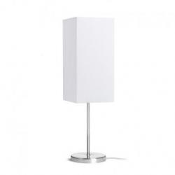 NYC/TEMPO 15/30 stołowa  Polycotton biała/nikiel 230V LED E27 15W