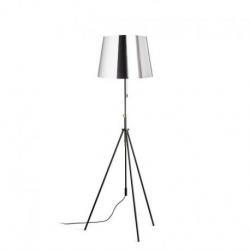 LUTON/ILUSION podłogowa  folia chromowana/czarna/metal 230V LED E27 15W