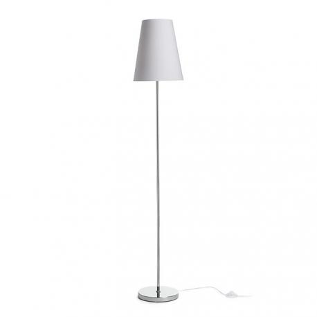 NYC/CONNY 25 podłogowa  Polycotton biała/chrom 230V LED E27 15W