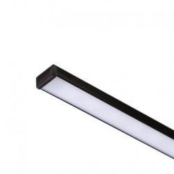 LED PROFILE G natynkowy 1m czarna akryl mat /aluminium