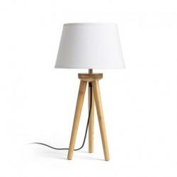 BASCO stojak stołowy bambus 230V LED E27 15W