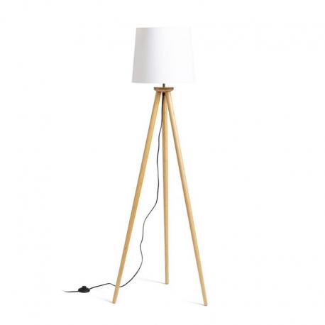 BASCO stojak podłogowy bambus 230V LED E27 15W