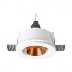 DAYTONA kierunkowa gipsowa/miedź szczotkowana 230V LED GU10 8W
