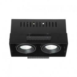 ELECTRA II GU10 frameless czarna 230V LED GU10 8W