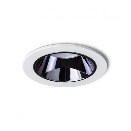 ANSEL wpuszczana biała czarny chrom 230V LED 12W 60°  3000K