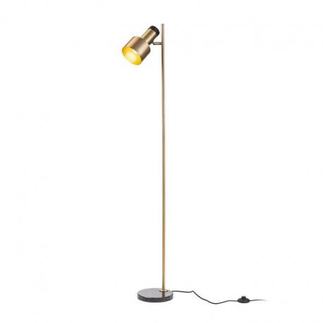 DIVINA podłogowa mosiądz/decor czarny 230V E27 5W