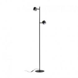 NOVA II podłogowa czarna chrom/akryl mleczny 230V LED 2x3.5W 3000K