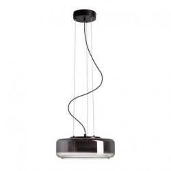 NAOMI 35 wisząca  szkło przydymione/szkło mleczne/czarna 230V LED 18W  3000K