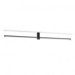 CLARIS 120 natynkowa czarna akryl mleczny 230V LED 2x12W  3000K