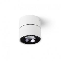 ALBANO natynkowa biała czarny chrom 230V LED 5W 24°  3000K