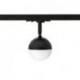 LYRA do 1-faz. szyny czarna akryl mleczny 230V LED 5W  3000K