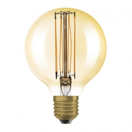 OSRAM Globe 80 DIMM bursztynowy 230V E27 LED EQ60 2200K