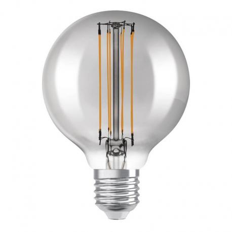 OSRAM Globe 80 DIMM przydymiona 230V E27 LED EQ42 1800K