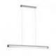 RIVIER LED I wisząca chrom/akryl przezroczysty 230V LED 24W 3000K