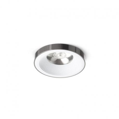 SHARM PLUS wpuszczana biała czarny chrom 230V LED 10W 24° 3000K
