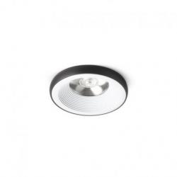 SHARM PLUS wpuszczana biała/czarna 230V LED 10W 24° 3000K