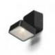 FLAVIO SQ natynkowa czarna 230V LED 6W 110° IP54 3000K