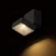 FLAVIO SQ natynkowa czarna 230V LED 6W 110° IP54 3000K