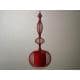 LAMPA AŻUROWA WISZĄCA RED 24x59cm