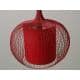 LAMPA AŻUROWA WISZĄCA RED 24x59cm