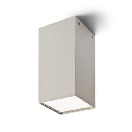 MEA sufitowa kwadratowa  aluminium szczotkowane 230V LED E27 15W