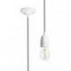 FABIO zestaw wiszący czarna/biała porcelana 230V LED E27 15W