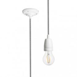 FABIO zestaw wiszący czarna/biała porcelana 230V LED E27 15W