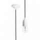FABIO zestaw wiszący czarna porcelana 230V LED E27 15W