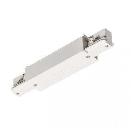 EUTRAC łącznik wzdłużny długi z opcją zasilania biała  230V