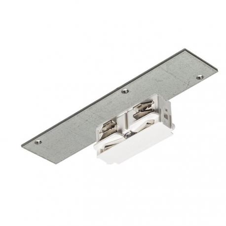 EUTRAC łącznik wzdłużny do szyny wpuszczanej biała  230V